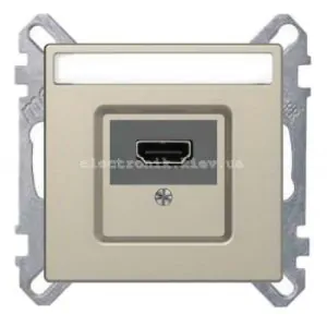 Розетка HDMI, колір Сахара, Schneider Merten D-Life