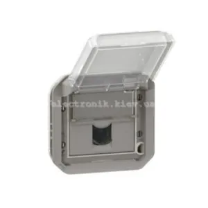 Розетка інформаційна RJ45 cat 6 UTP (механізм), сірий, Plexo Legrand
