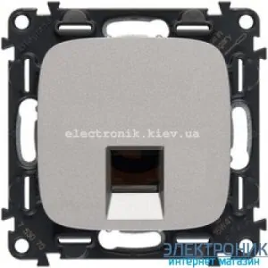 Розетка інтернет RJ45, кат. 6 UTP, Legrand Valena Allure (алюміній)