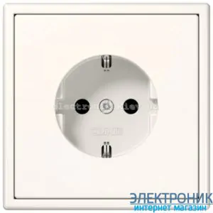 Розетка із заземленнямм JUNG LS990 крем