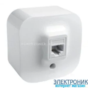 Розетка комп'ютерна RJ45 кат.5e UTP, 1-гніздо, зовнішня, білий - Legrand Forix