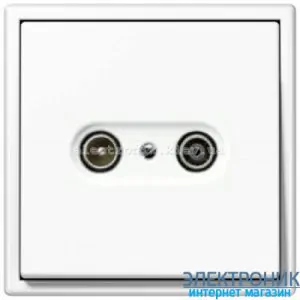 Розетка TV кінцева JUNG LS990 білий