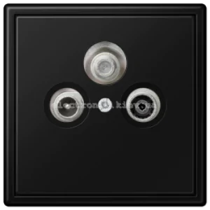 Розетка TV+SAT кінцева JUNG LS990 чорний матовий
