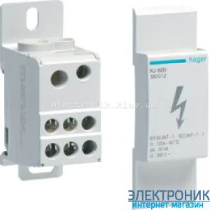 Розподільний блок 1-підлога, 125A, Hager KJ02D