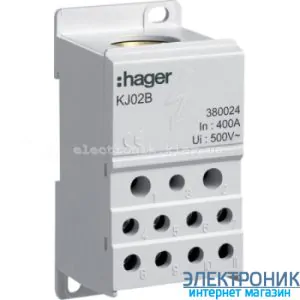 Розподільний блок 1-підлога, 400A, Hager KJ02B
