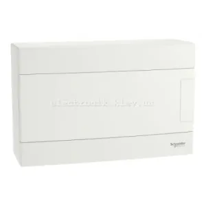 Щит пластиковий Easy9 EU, навісний, 1 ряд 12 модулів, білі двері, EZ9EUD112, Schneider Electric