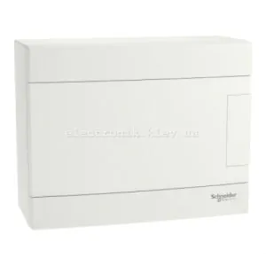 Щит пластиковий Easy9 EU, навісний, 1 ряд 8 модулів, білі двері, EZ9EUD108, Schneider Electric
