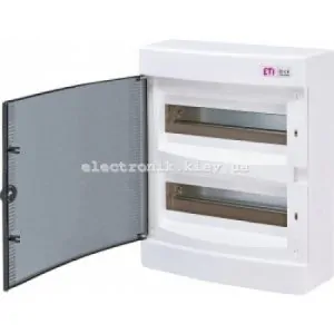 Щит зовнішній розподільний ECT 24PT 24 модулі (прозорі двері) IP-40 ETI ECT24PT ETI