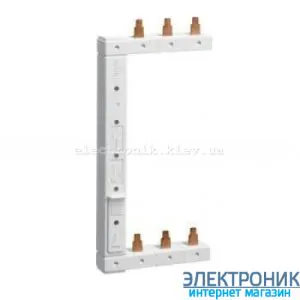 Шина фазна гребінчаста, 3-п, 2-рядна, ліва, Hager KCL363L