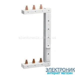 Шина фазна гребінчаста, 3-п, 2-рядна, права, Hager KCL363R