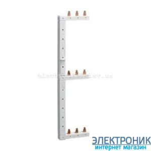Шина фазна гребінчаста, 3-п, 3-рядна, ліва, Hager KCL368L
