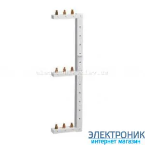 Шина фазна гребінчаста, 3-п, 3-рядна, права Hager KCL368R