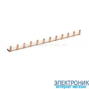 Шина штирова 1-полюсна на 12 модулів Hager KB163A