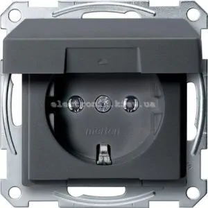 SM РОЗЕТКА SCHUKO З КРИШ.IP44, АНТР.