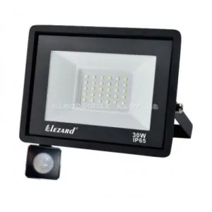 Світлодіодний прожектор з датчиком руху 30W, IP65 6500K 2400Lm