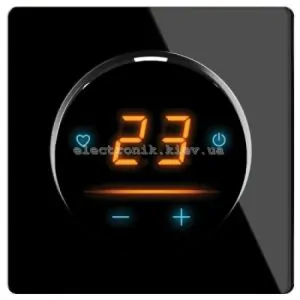Термостат ONEKEYELECTRO 25 з WiFi, рамка чорна, скло