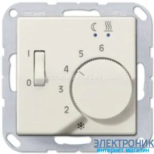 Термостат теплої підлоги механічний JUNG Eco Profi Слонова кістка