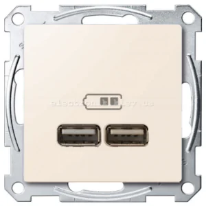 USB розетка 2,1А Schneider Electric Merten System M бежевий