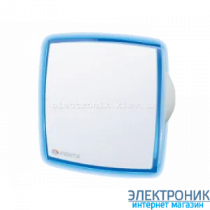 Вентилятор витяжний Вентс 125 ЛД Лайт. З синім світлодіодним підсвічуванням.