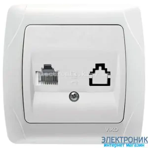 VIKO CARMEN БІЛИЙ Розетка телефонна