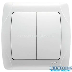 VIKO CARMEN БІЛИЙ Вимикач подвійний