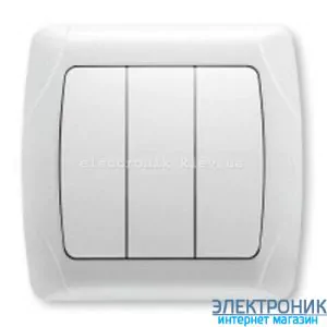 VIKO CARMEN БІЛИЙ Вимикач потрійний