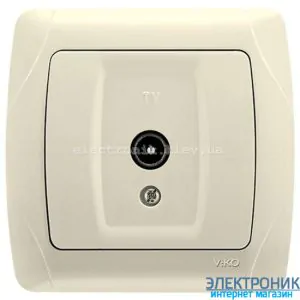 VIKO CARMEN КРЕМ Розетка телевізійна прохідна