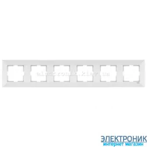 VIKO MERIDIAN БІЛИЙ Рамка 6-а горизонтальна