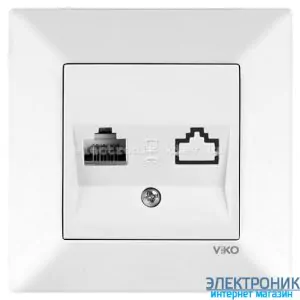 VIKO MERIDIAN БІЛИЙ Розетка комп'ютерна (Cat 5e)