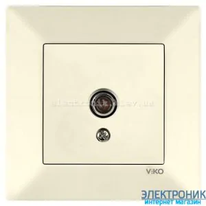 VIKO MERIDIAN КРЕМ Розетка прохідна телевізійна