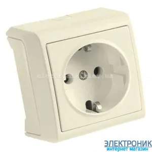 VIKO VERA КРЕМ Розетка із заземленнямм
