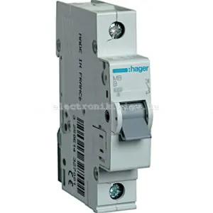Вимикач автоматичний Hager 1P B 6А MB106
