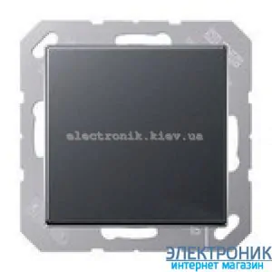 Вимикач одноклавішний Eco Profi 10А Антрацит