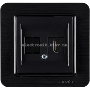 Розетка HDMI, Чорний LAVIN